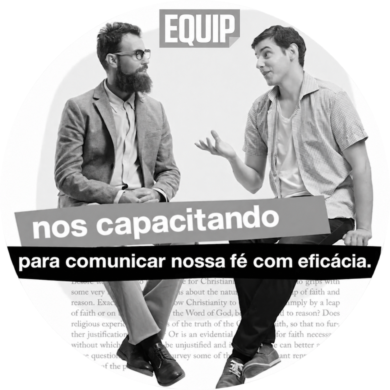 Dois jovens conversando — Equip: nos capacitando para comunicar nossa fé com eficácia